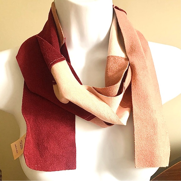 Ultrasuede Tricolour Francesca's Long Scarf - Picture 2 of 6